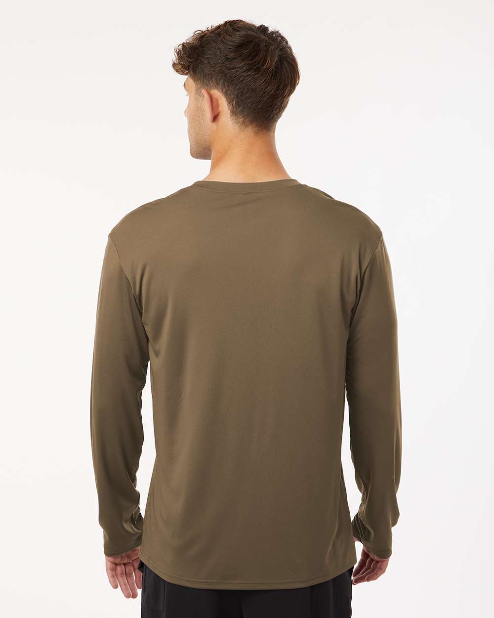 Unisex Pro-Lock Performance Long Sleeve T-Shirt - OnModelBack - B00496602 - Cigar