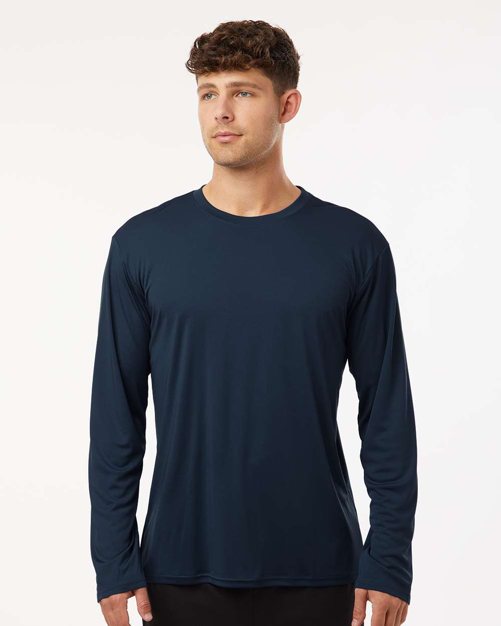 Unisex Pro-Lock Performance Long Sleeve T-Shirt - OnModelFront - B00496162 - Navy
