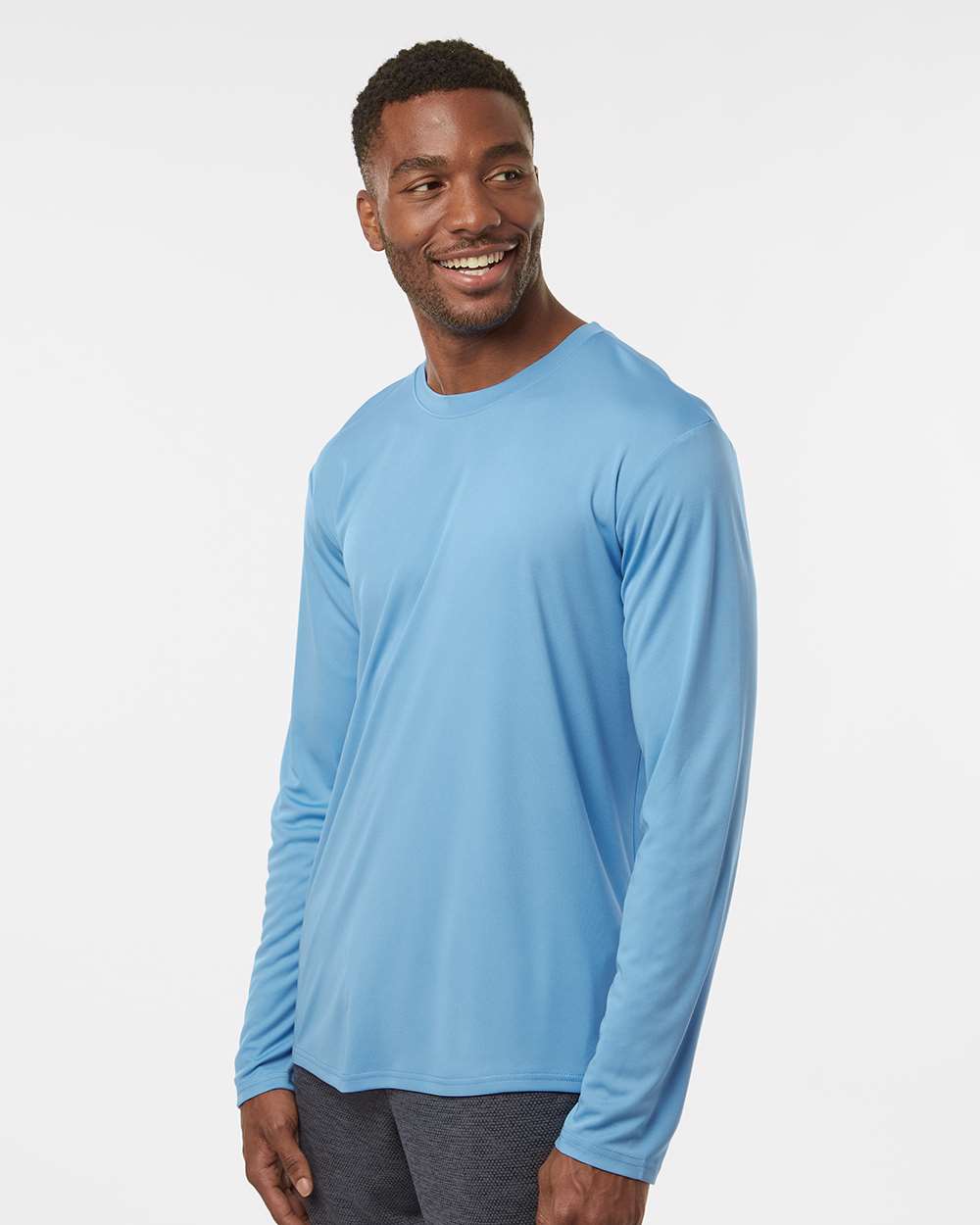 Unisex Pro-Lock Performance Long Sleeve T-Shirt - OnModelSide - B00496102 - Carolina Blue