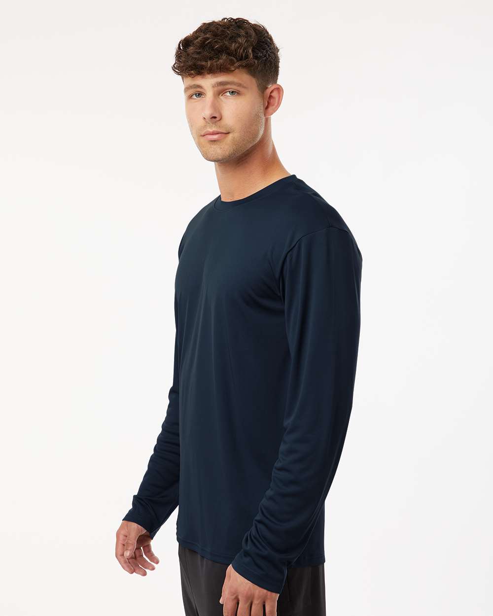 Unisex Pro-Lock Performance Long Sleeve T-Shirt - OnModelSide - B00496162 - Navy