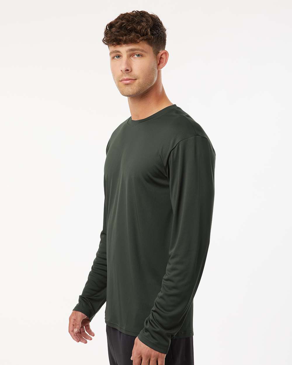 Unisex Pro-Lock Performance Long Sleeve T-Shirt - OnModelSide - B00496202 - Smoke