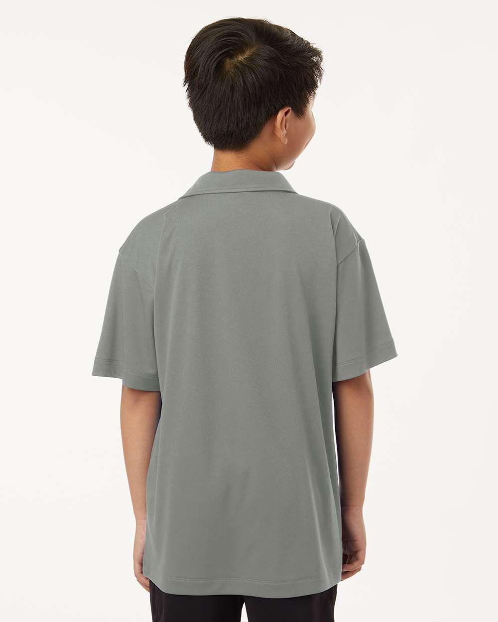 Youth Pro-Lock Performance Polo - OnModelBack - B00696592 - Greystone