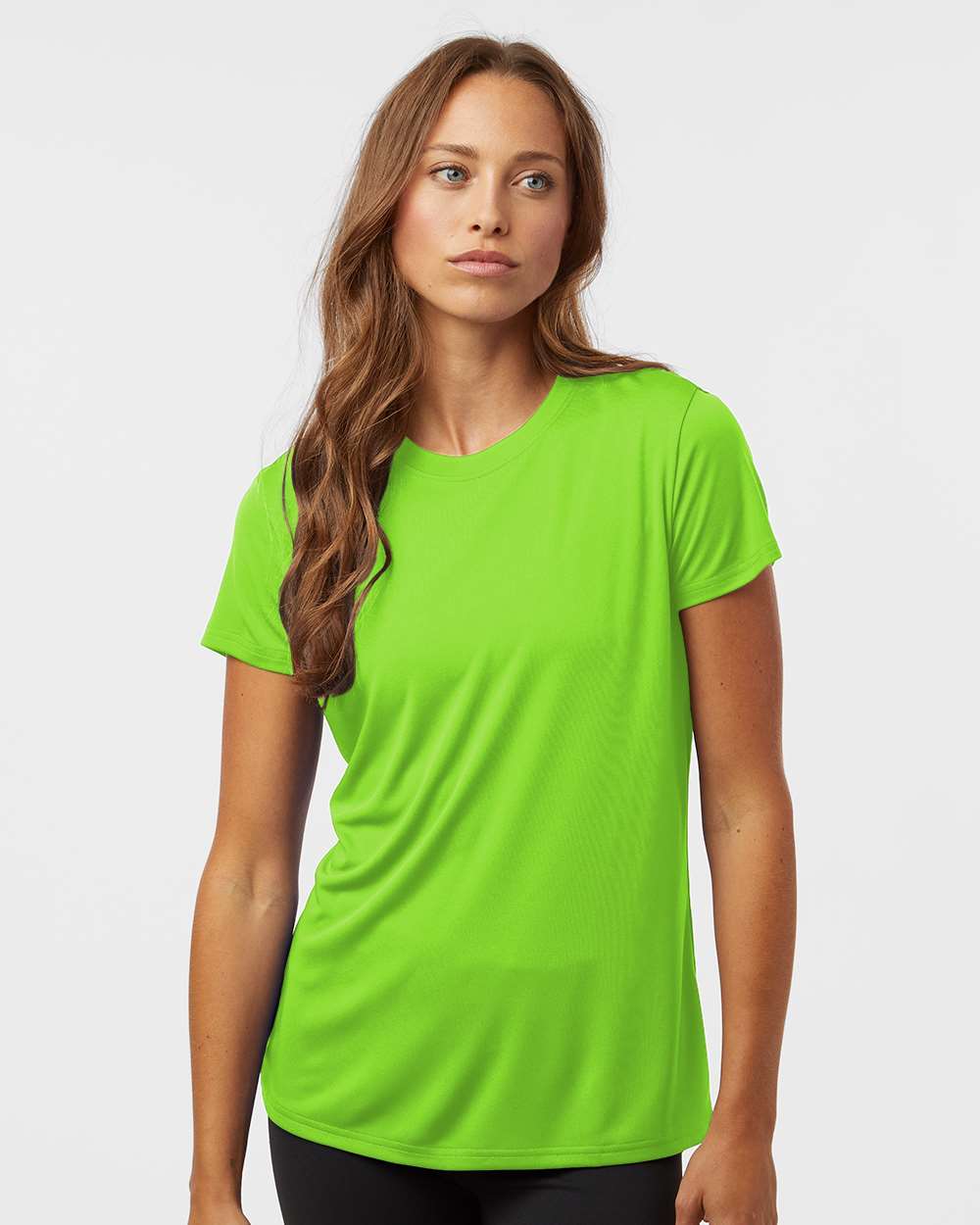 Women's Pro-Lock Performance T-Shirt - OnModelFront - B00796143 - Lime