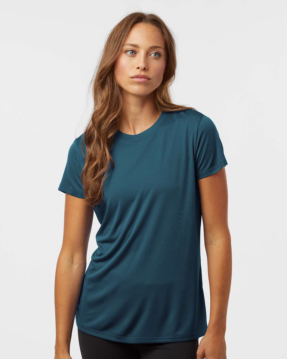 Women's Pro-Lock Performance T-Shirt - OnModelFront - B00796253 - Atlantic Blue