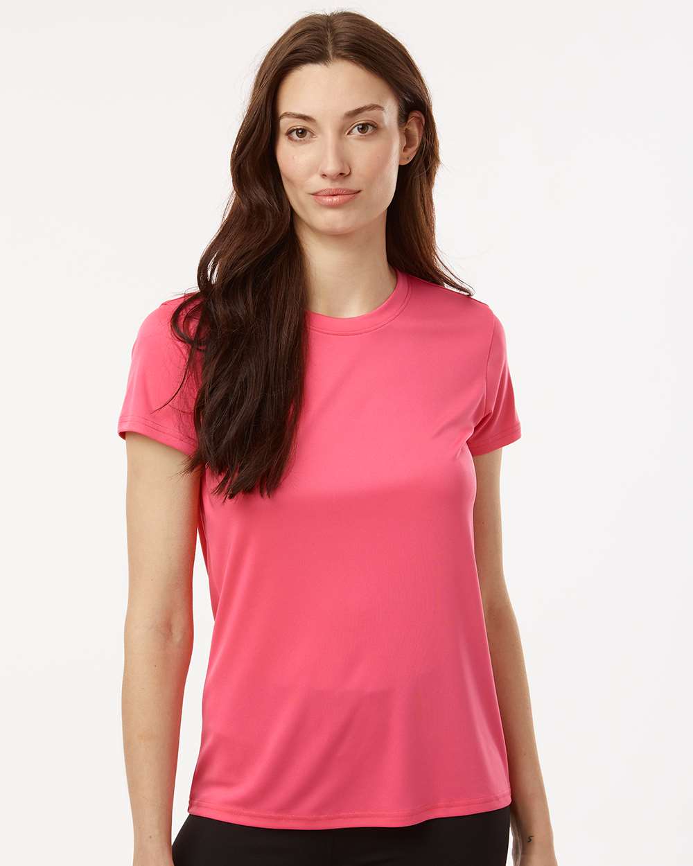 Women's Pro-Lock Performance T-Shirt - OnModelFront - B00796303 - Bright Pink