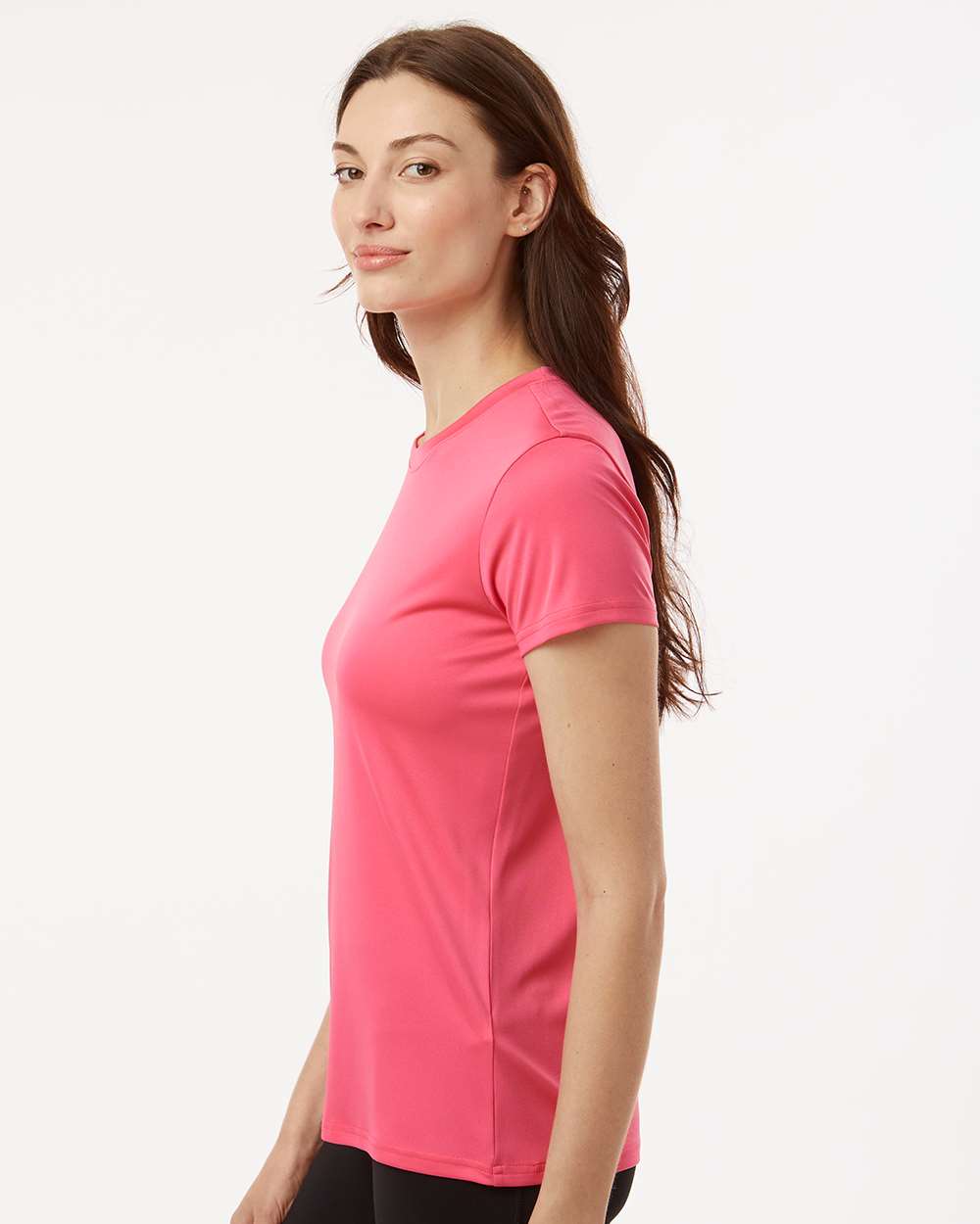 Women's Pro-Lock Performance T-Shirt - OnModelSide - B00796303 - Bright Pink