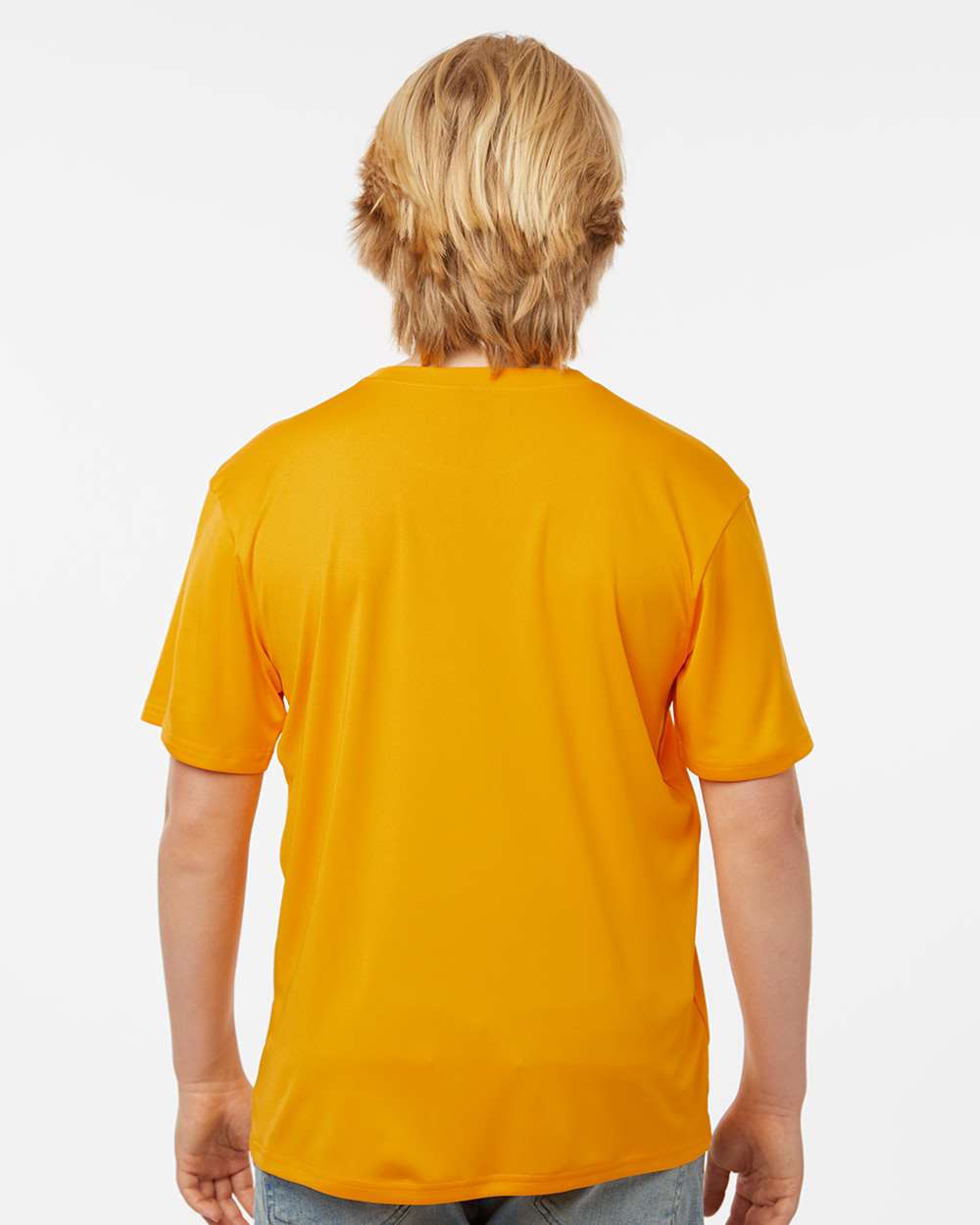 Youth Pro-Lock Performance T-Shirt - OnModelBack - B00896122 - Gold