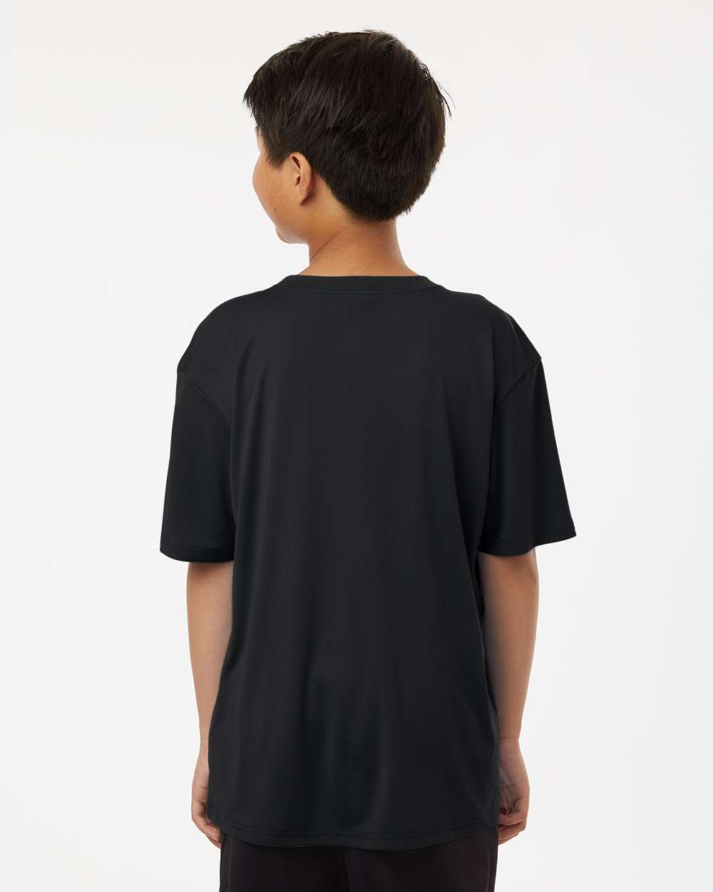 Youth Pro-Lock Performance T-Shirt - OnModelBack - B00896502 - Black
