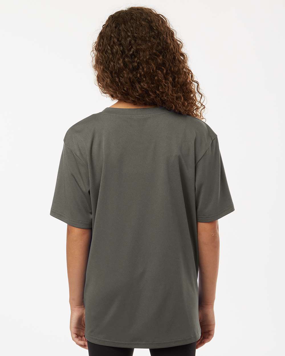 Youth Pro-Lock Performance T-Shirt - OnModelBack - B00896592 - Charcoal
