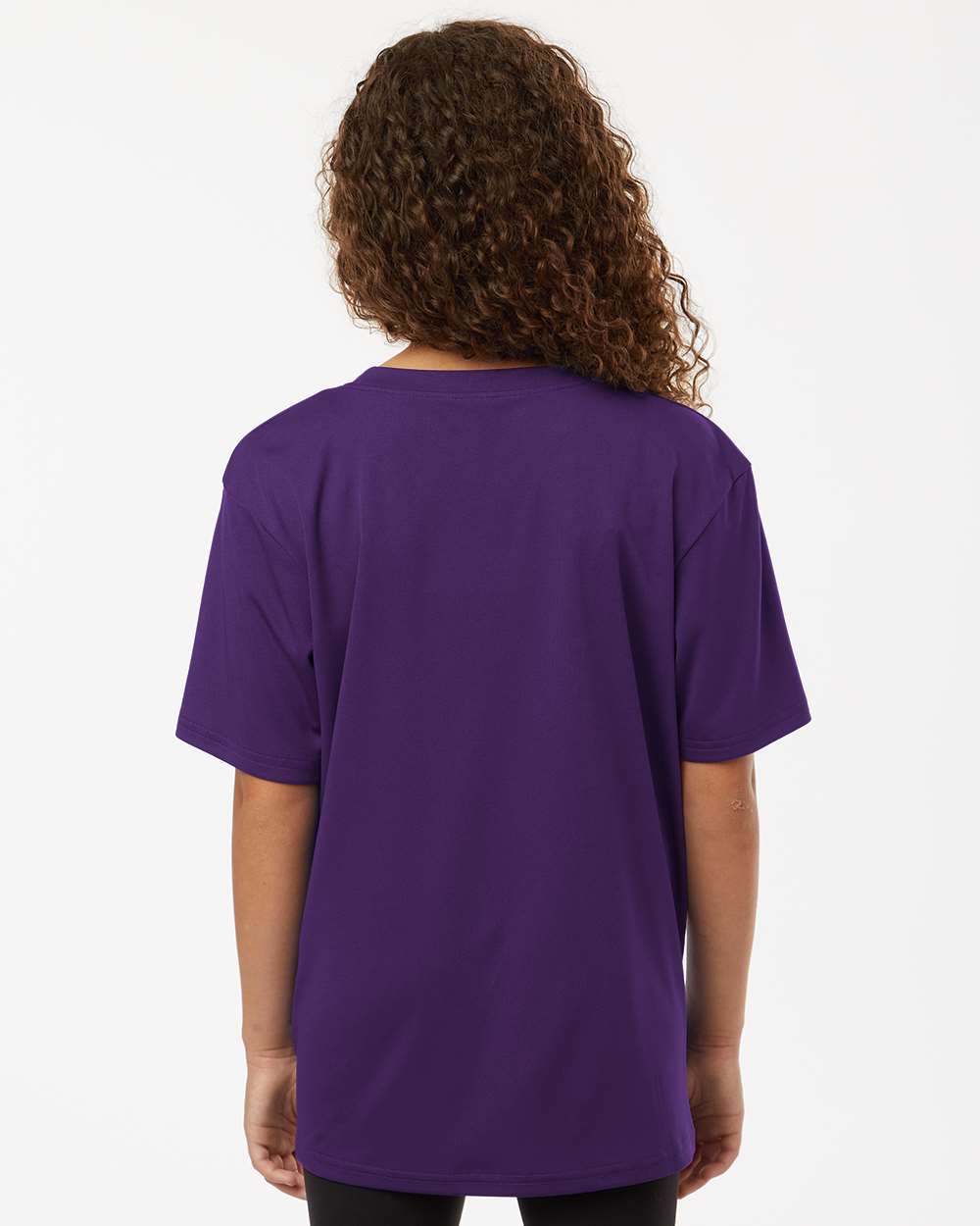 Youth Pro-Lock Performance T-Shirt - OnModelBack - B00896672 - Purple