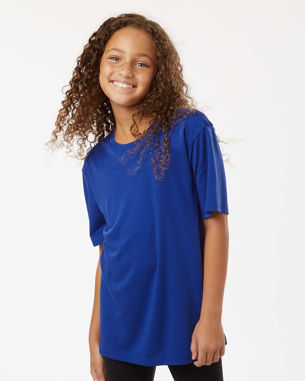 Youth Pro-Lock Performance T-Shirt - OnModelFront - B00896182 - Royal