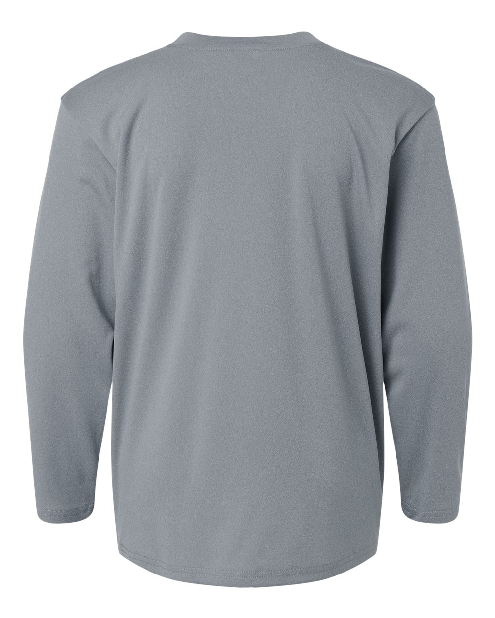 Youth Pro-Lock Performance Long Sleeve T-Shirt - Back - B00996092 - Heather Steel