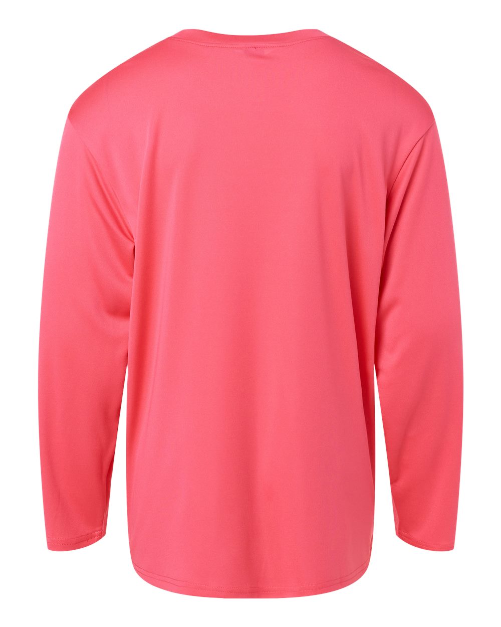 Youth Pro-Lock Performance Long Sleeve T-Shirt - Back - B00996302 - Bright Pink