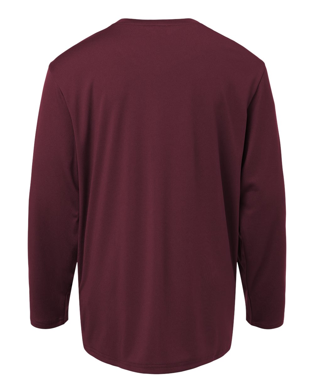 Youth Pro-Lock Performance Long Sleeve T-Shirt - Back - B00996532 - Maroon