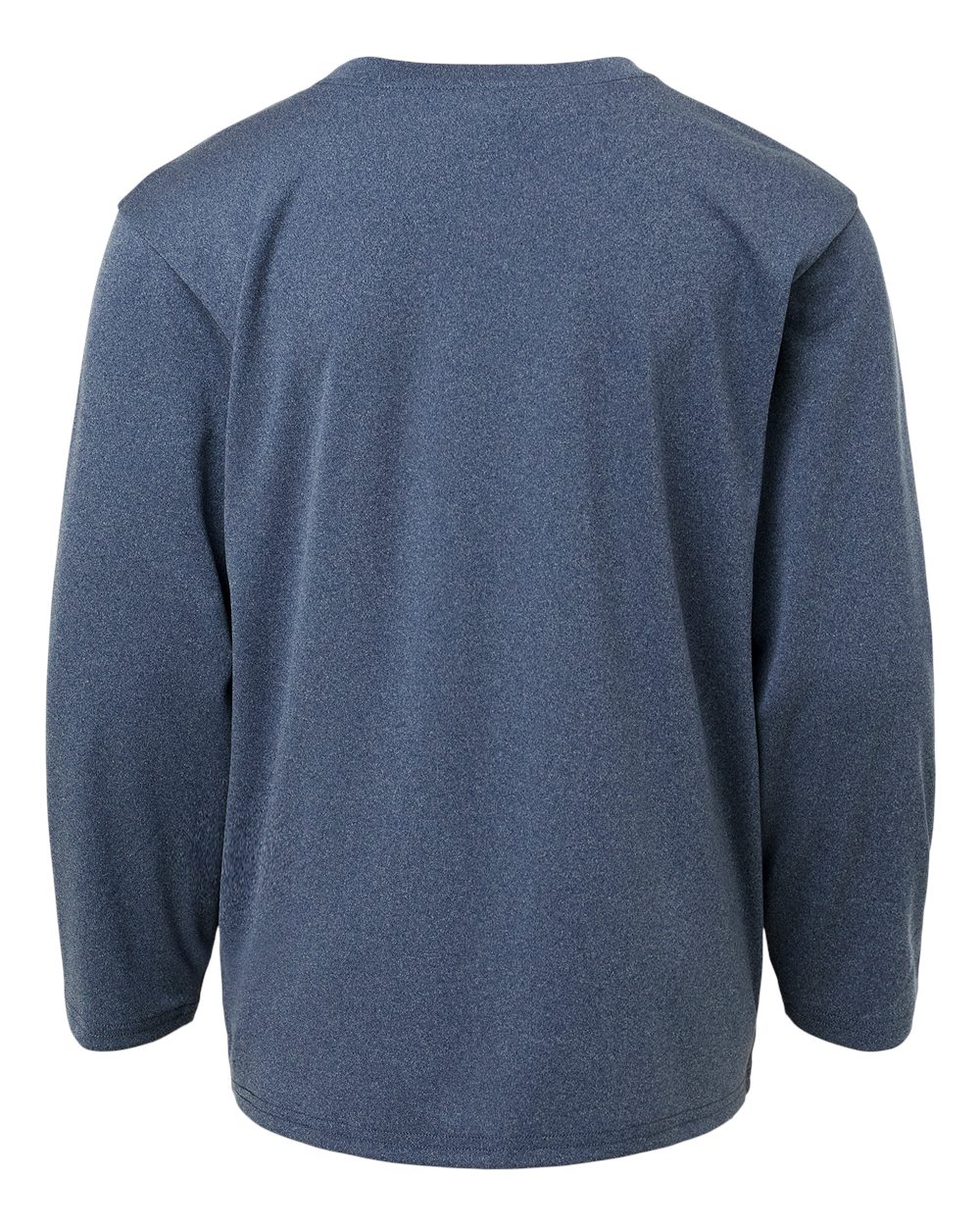 Youth Pro-Lock Performance Long Sleeve T-Shirt - Back - B00996652 - Heather Navy