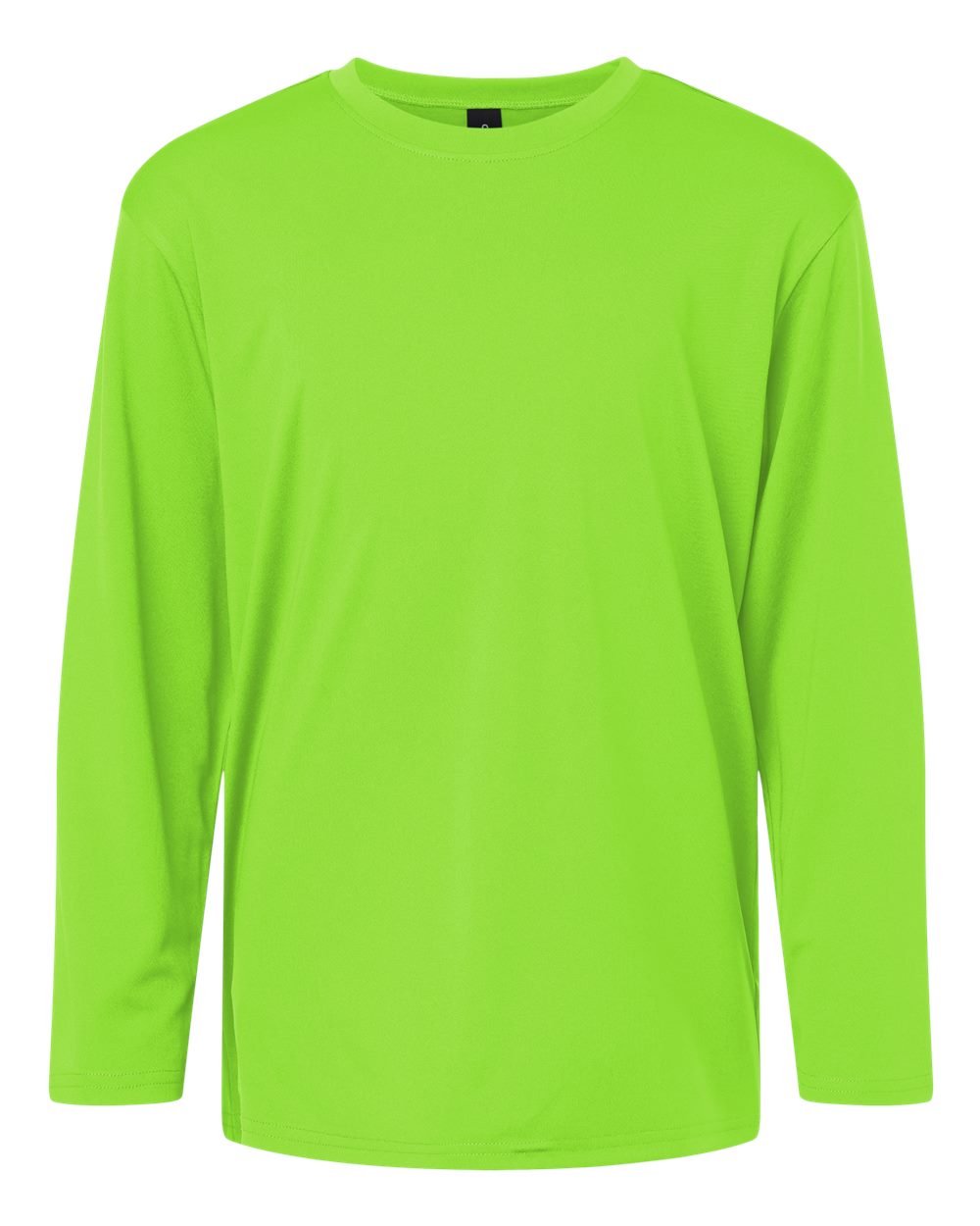Youth Pro-Lock Performance Long Sleeve T-Shirt - Front - B00996172 - Lime