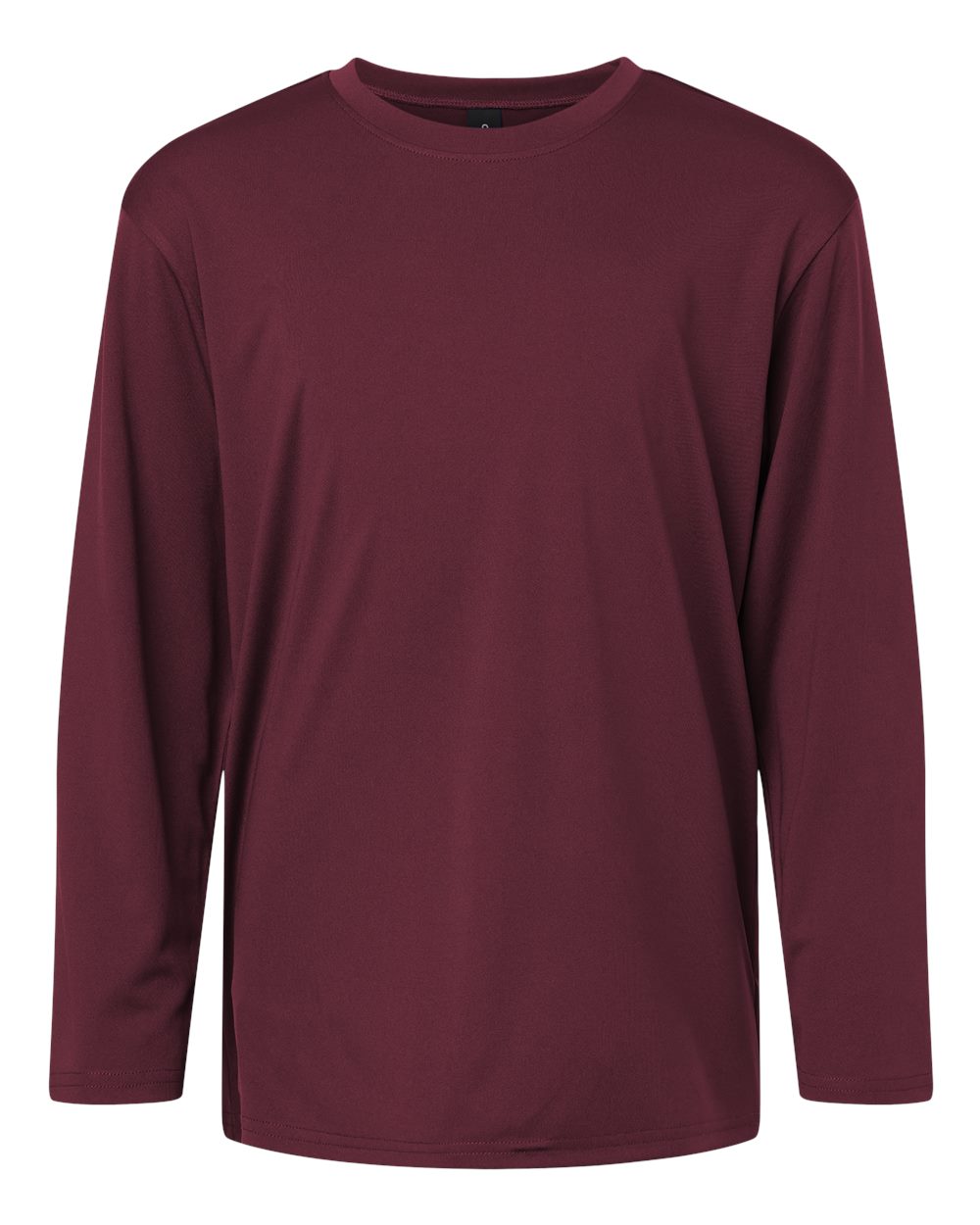 Youth Pro-Lock Performance Long Sleeve T-Shirt - Front - B00996532 - Maroon