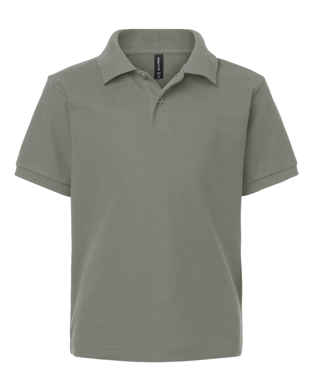Youth Pique Polo - Front - B01196092 - Greystone