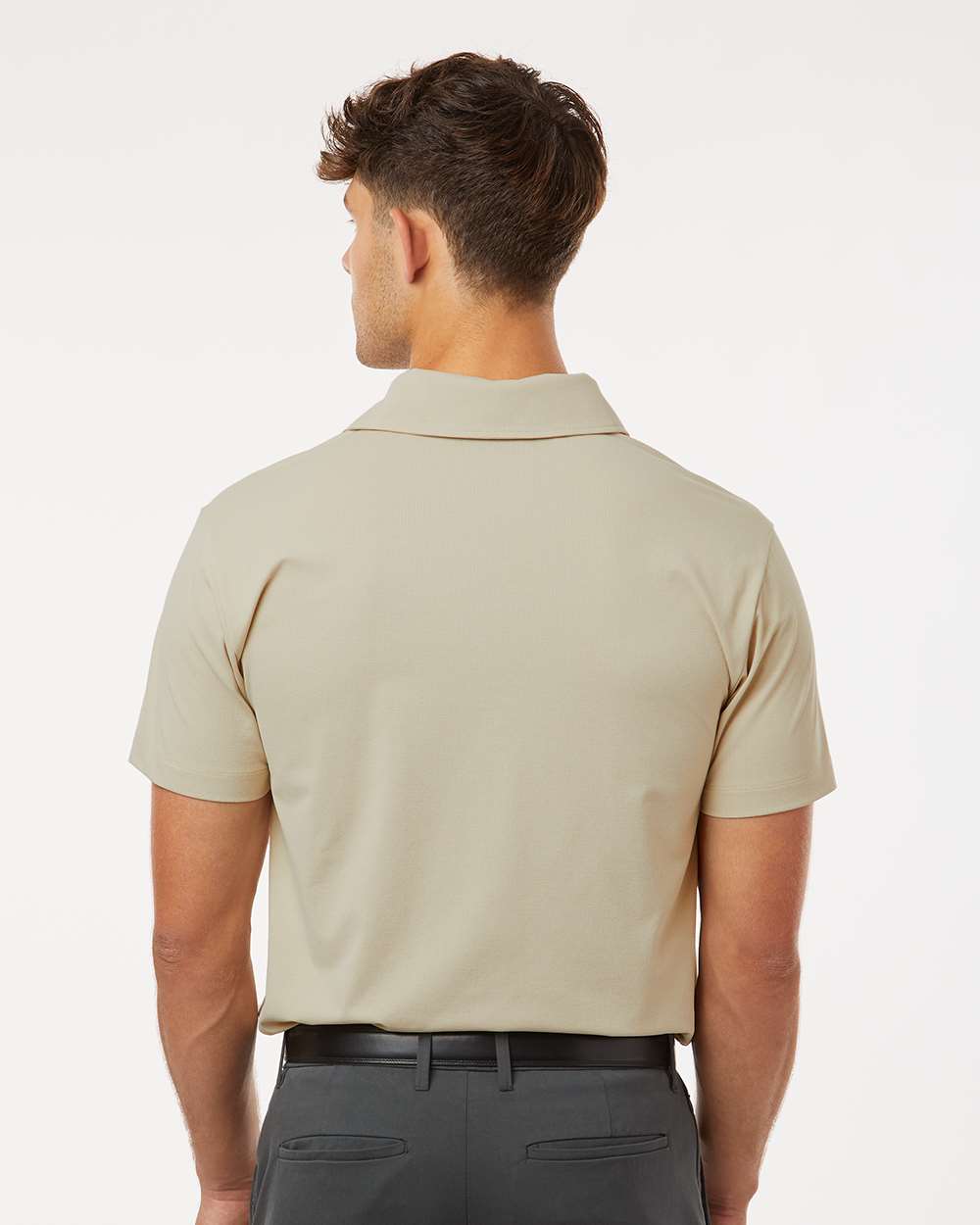 Men's Pro-Flex Sorona® Polo - OnModelBack - B01496242 - Sand