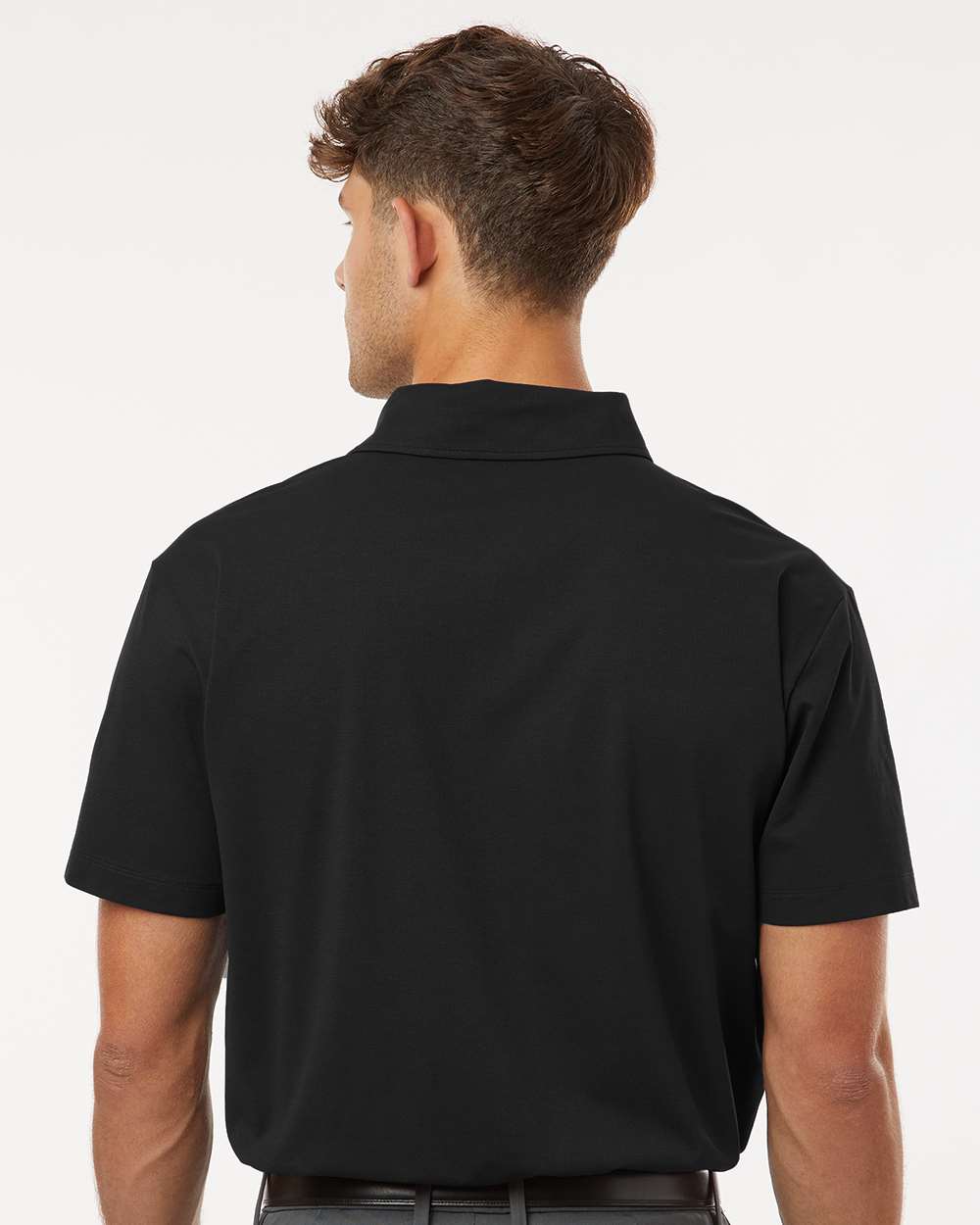 Men's Pro-Flex Sorona® Polo - OnModelBack - B01496502 - Black