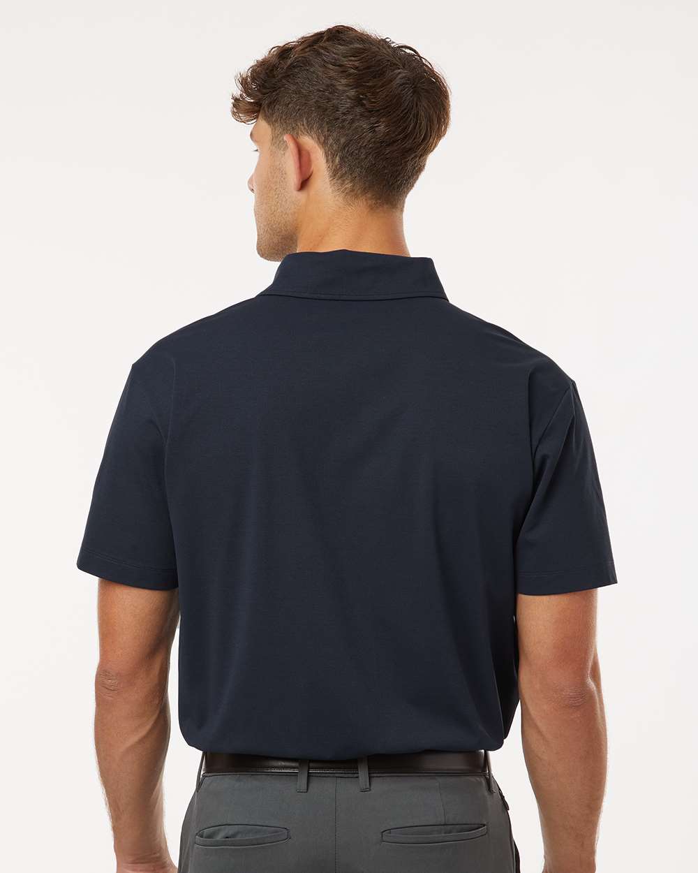 Men's Pro-Flex Sorona® Polo - OnModelBack - B01496652 - Navy