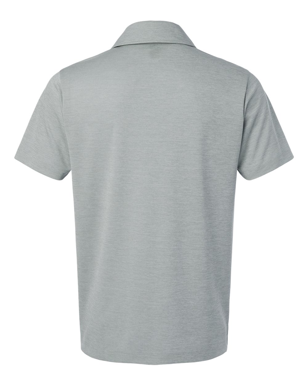 Men's Performance Mélange Polo - Back - B01696002 - Silver Melange