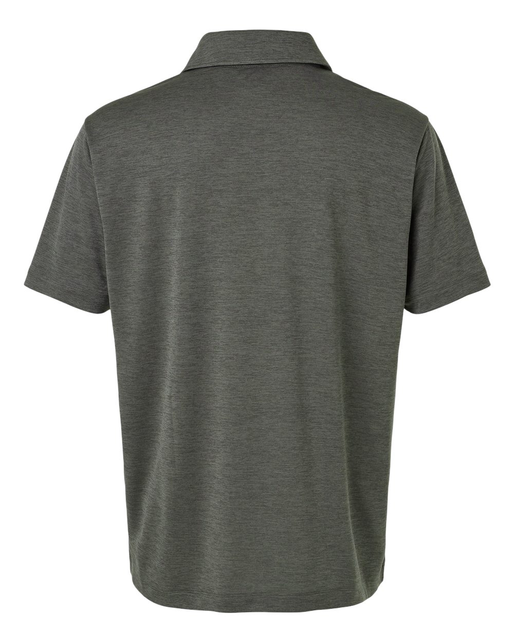 Men's Performance Mélange Polo - Back - B01696592 - Charcoal Melange