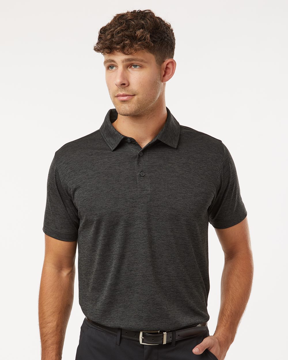 Men's Performance Mélange Polo - styleImage
