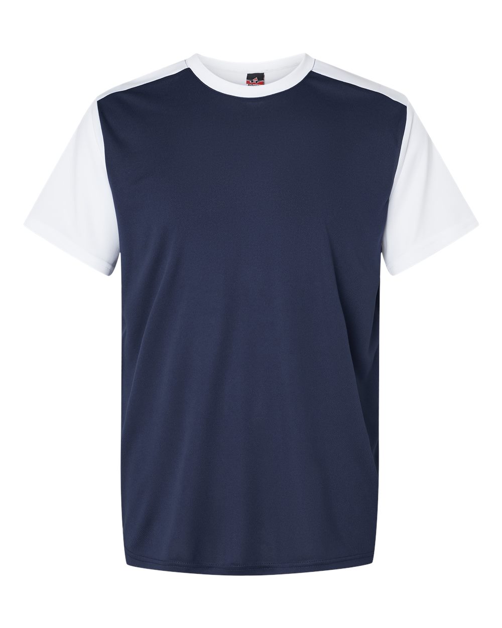 Men's Crewneck Pullover Baseball Jersey - Front - B33885113 - Navy/ White