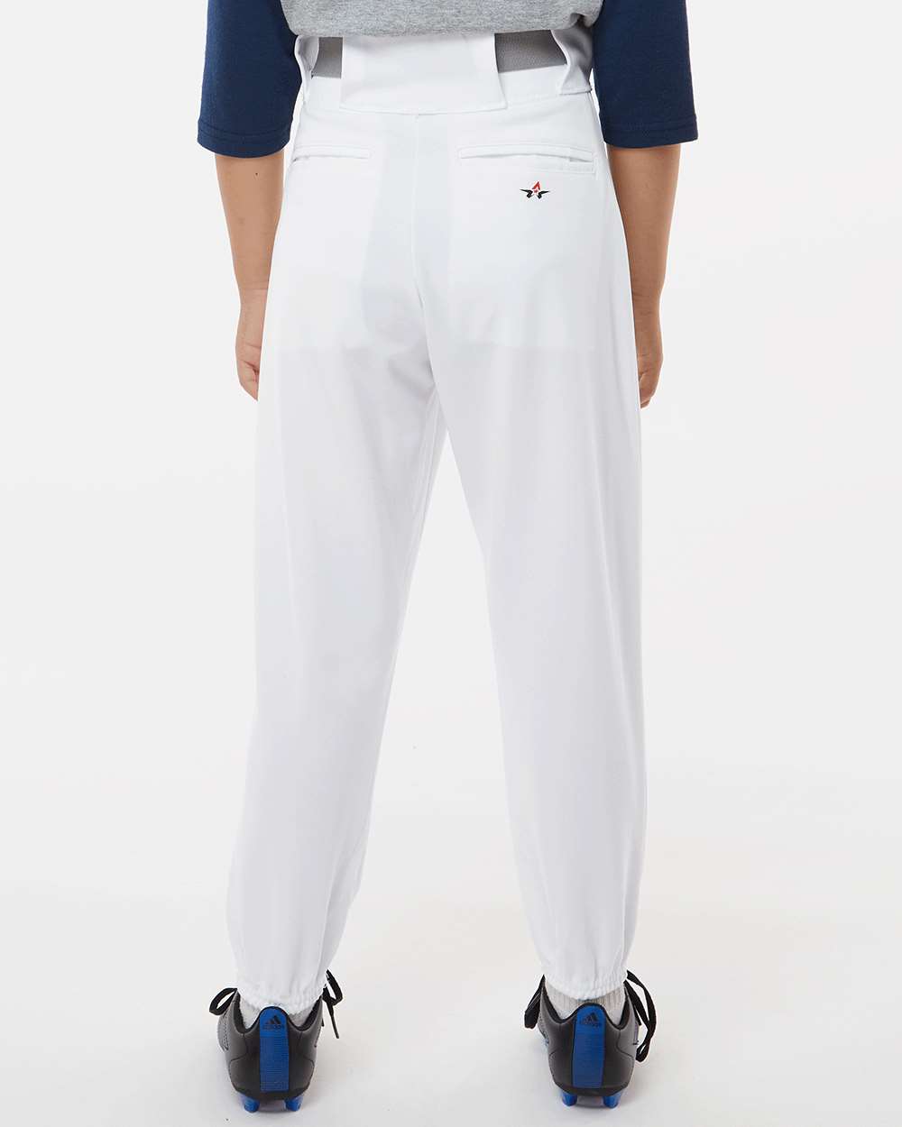 Youth Baseball Pants - OnModelBack - B40585001 - White
