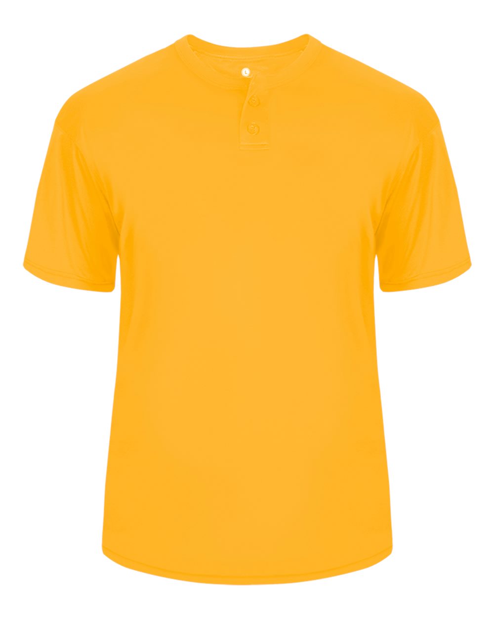 Men's B-Core Placket Jersey - Front - B03985123 - Gold