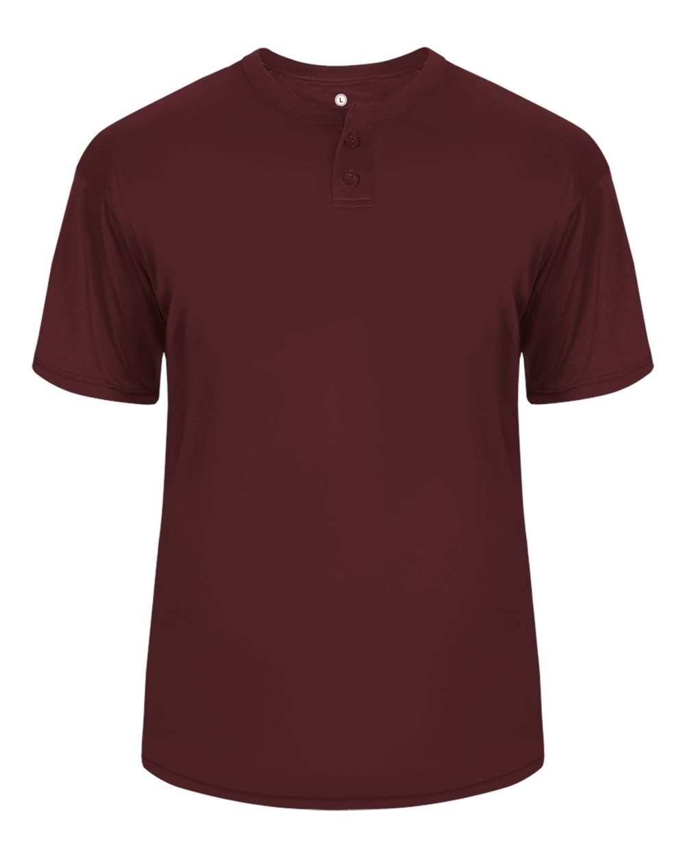 Men's B-Core Placket Jersey - Front - B03985533 - Maroon