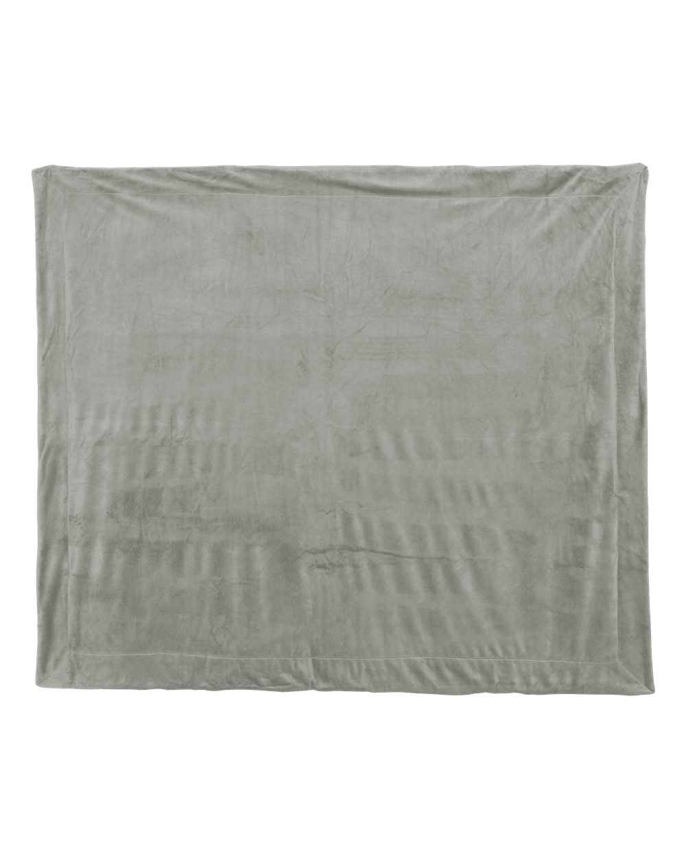 Micro Mink Sherpa Blanket - Front - B14366350 - Grey
