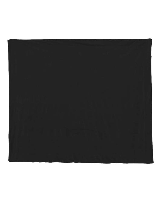 Micro Mink Sherpa Blanket - Front - B14366500 - Black
