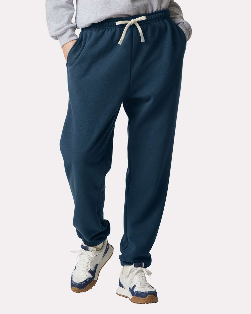 Unisex ReFlex Fleece Sweatpants - OnModelFront - B02927383 - Sea Blue
