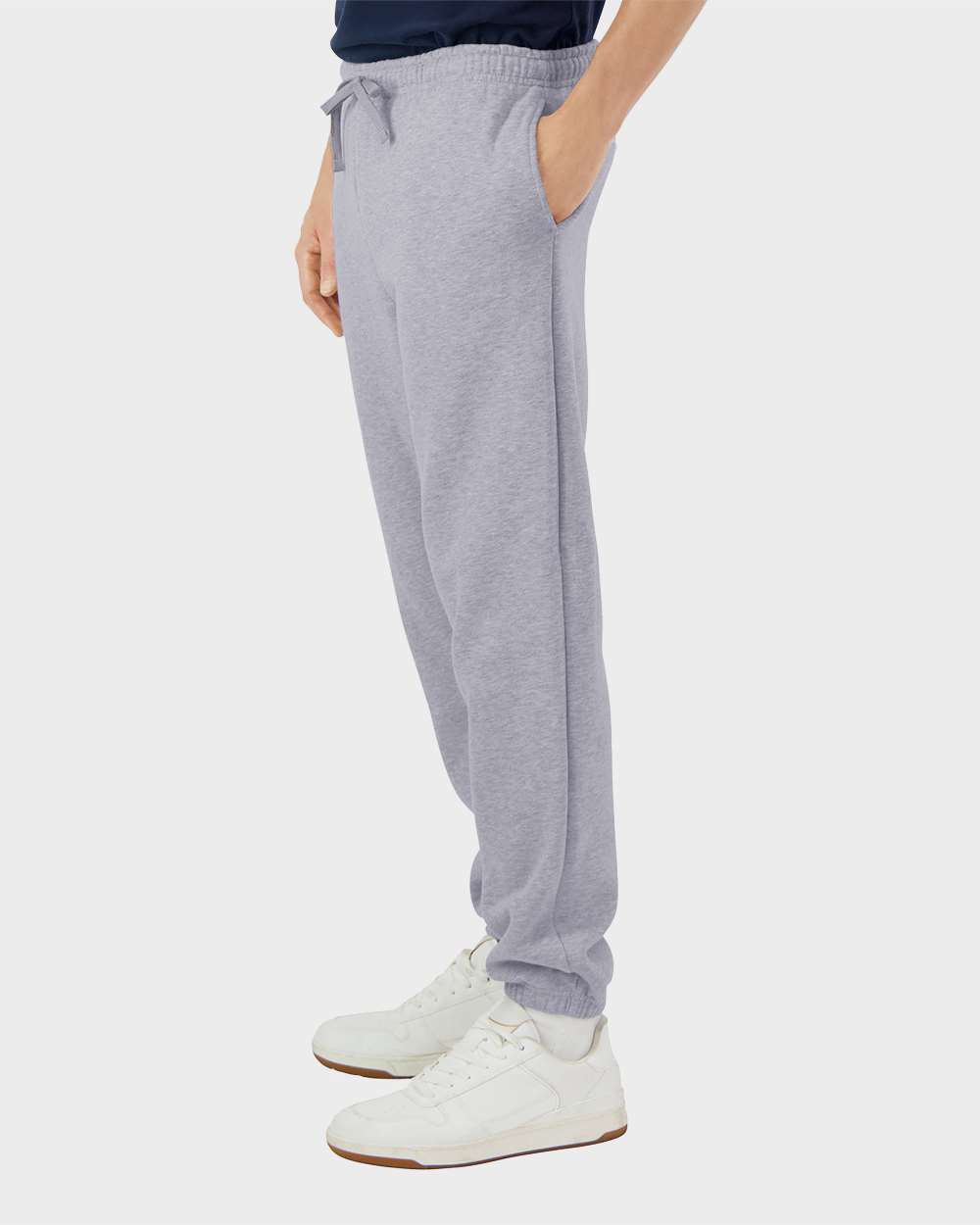Unisex ReFlex Fleece Sweatpants - OnModelSide - B02927583 - Heather Grey