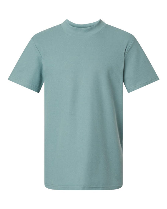 Pique Mockneck Tee - Front - B03027253 - Arctic