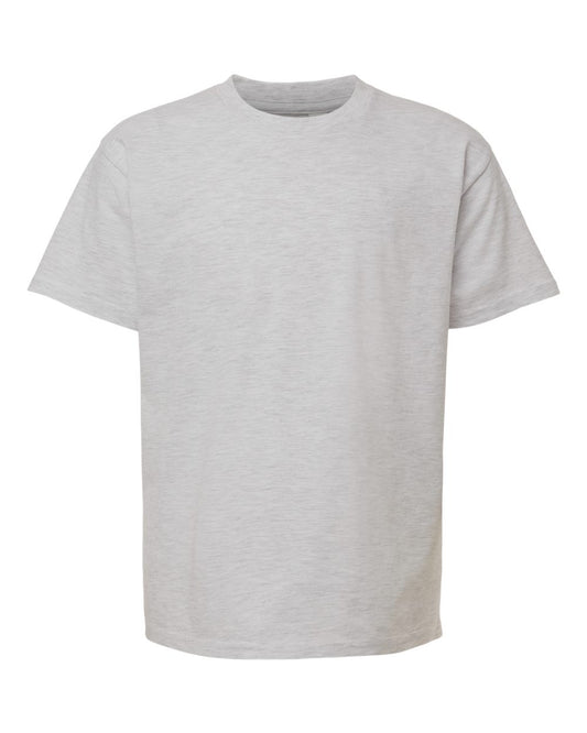 Youth Fine Jersey Tee - Front - B03727022 - Ash Grey