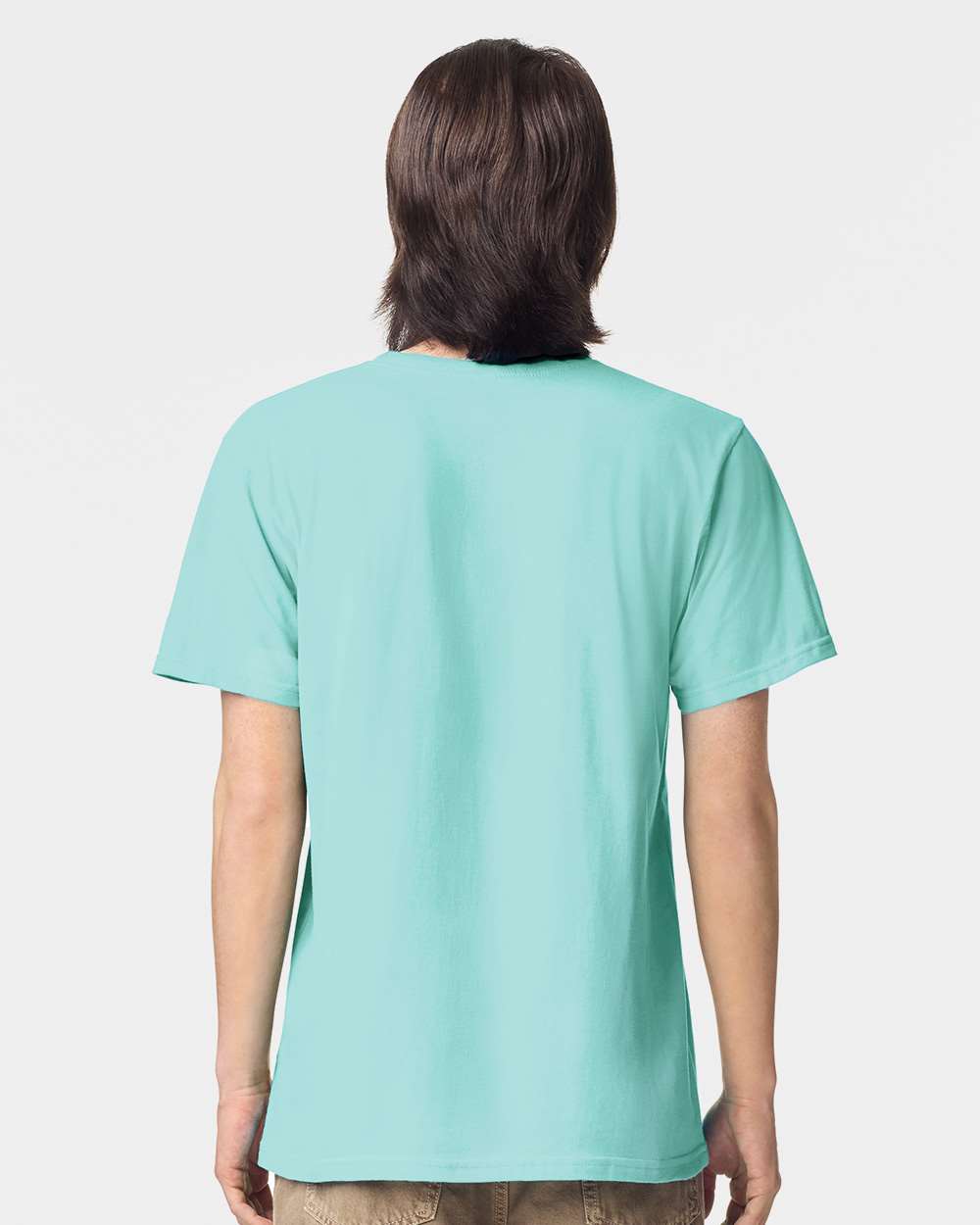 Fine Jersey Tee - OnModelBack - B00127073 - Celadon