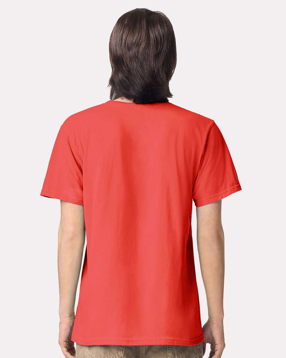 Fine Jersey Tee - OnModelBack - B00127083 - Coral