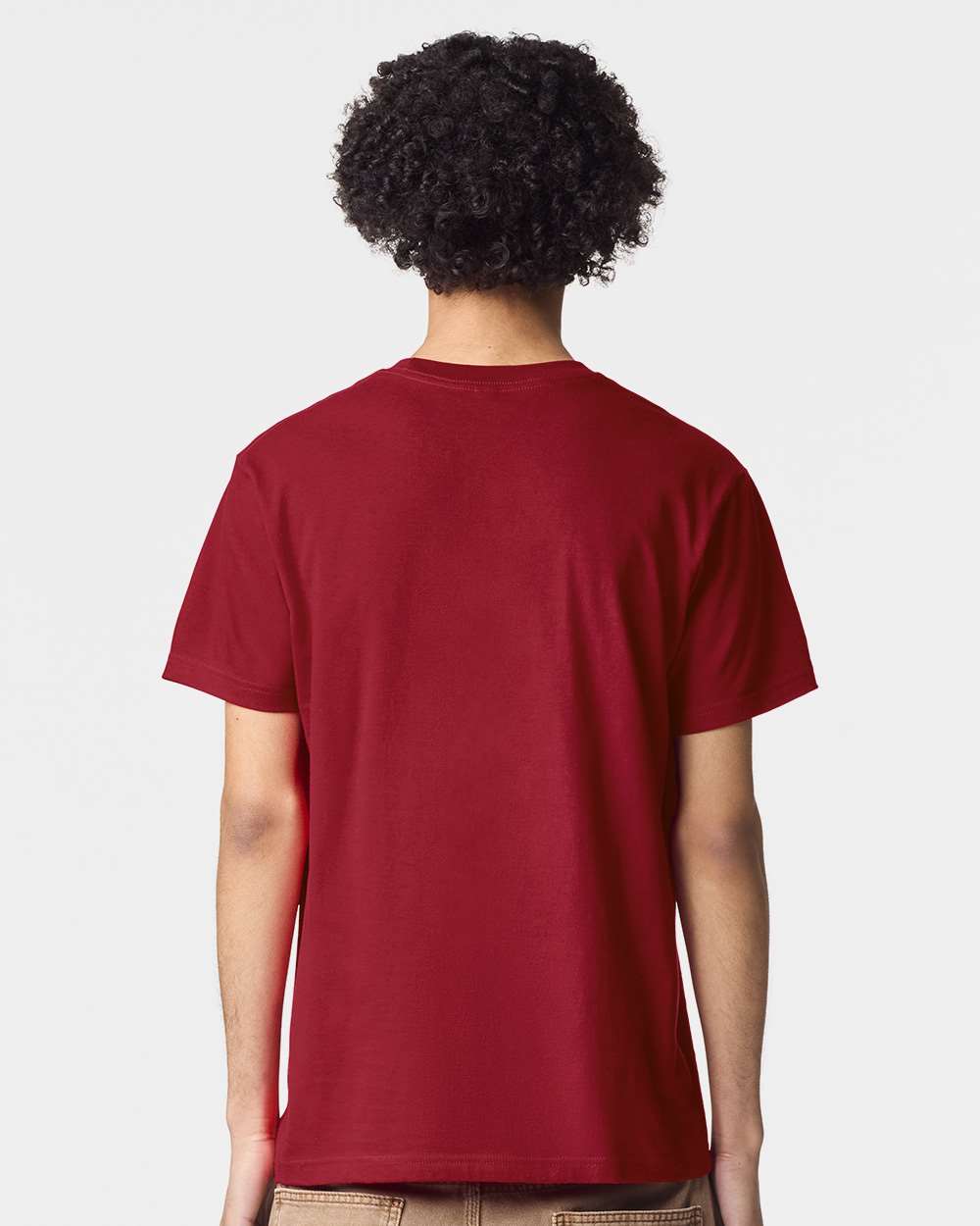 Fine Jersey Tee - OnModelBack - B00127393 - Cardinal