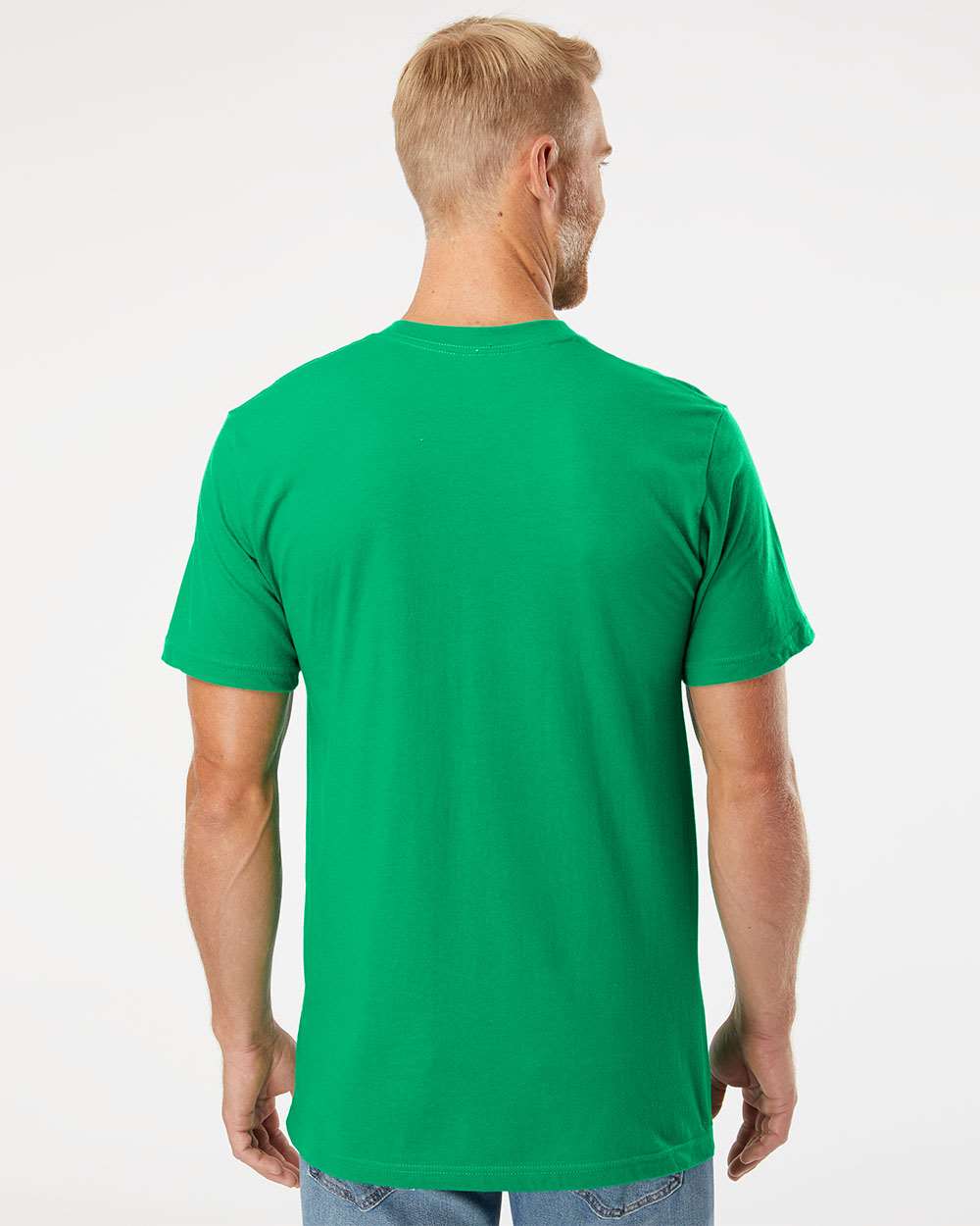Fine Jersey Tee - OnModelBack - B00127603 - Kelly Green