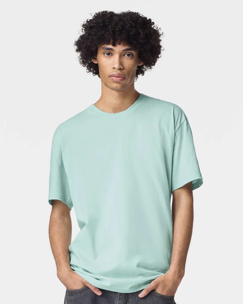 Fine Jersey Tee - OnModelFront - B00127383 - Sea Spray