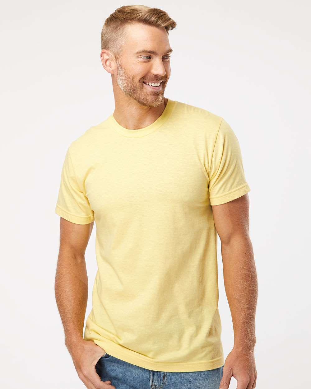 Fine Jersey Tee - OnModelFront - B00127418 - Lemon