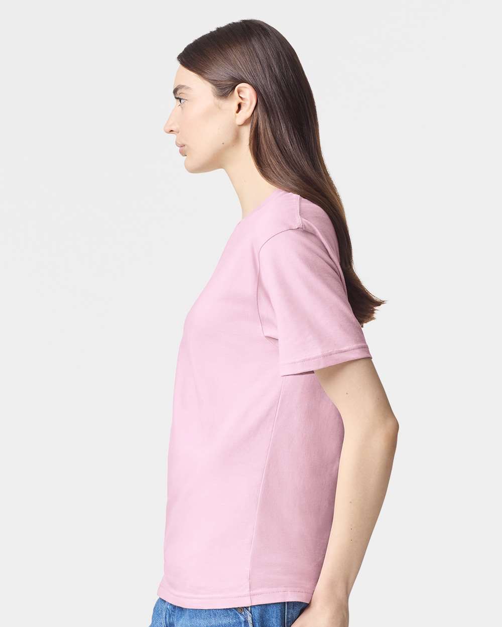 Fine Jersey Tee - OnModelSide - B00127152 - Pink