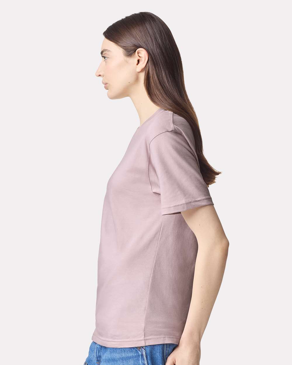 Fine Jersey Tee - OnModelSide - B00127273 - Blush