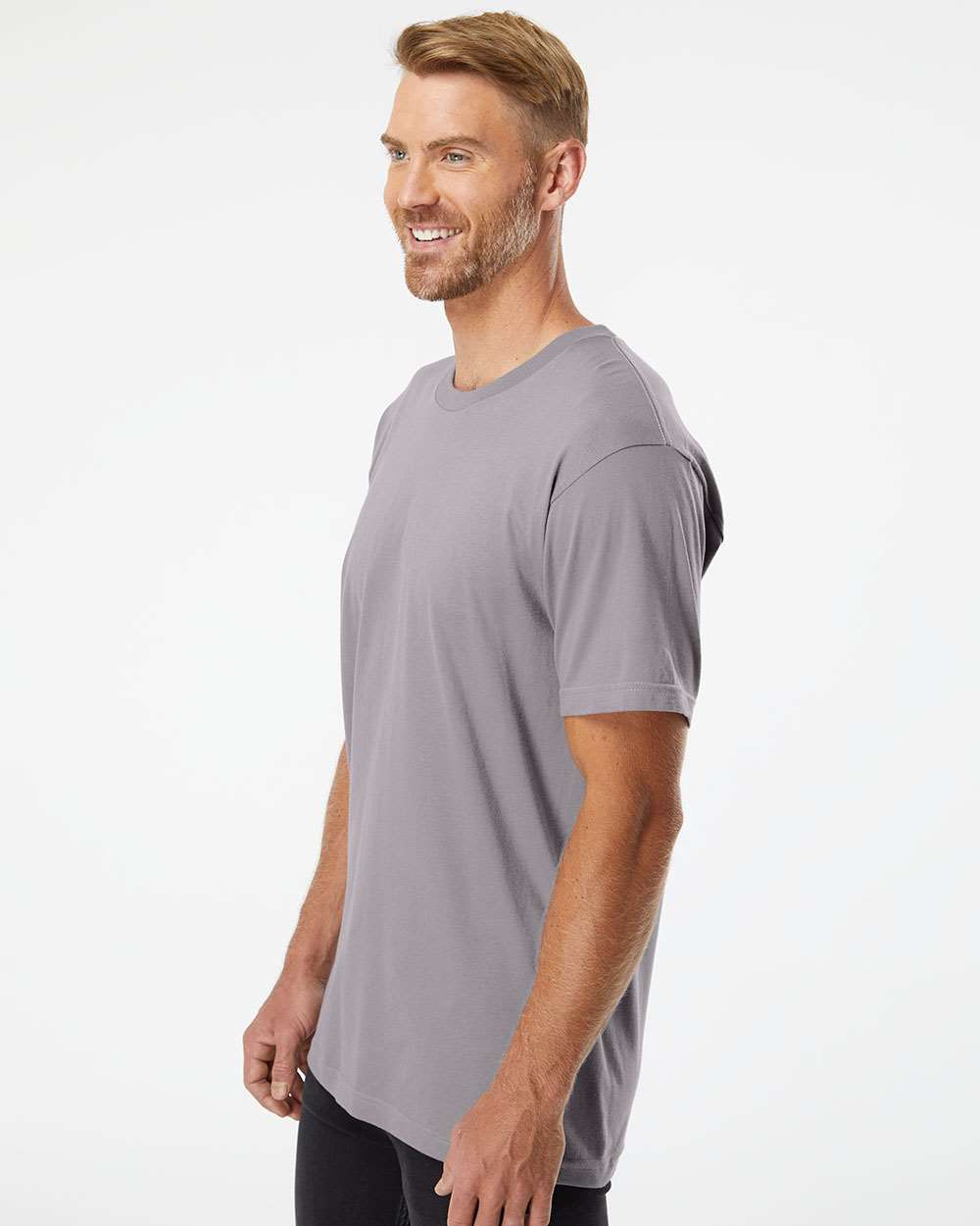 Fine Jersey Tee - OnModelSide - B00127633 - Slate