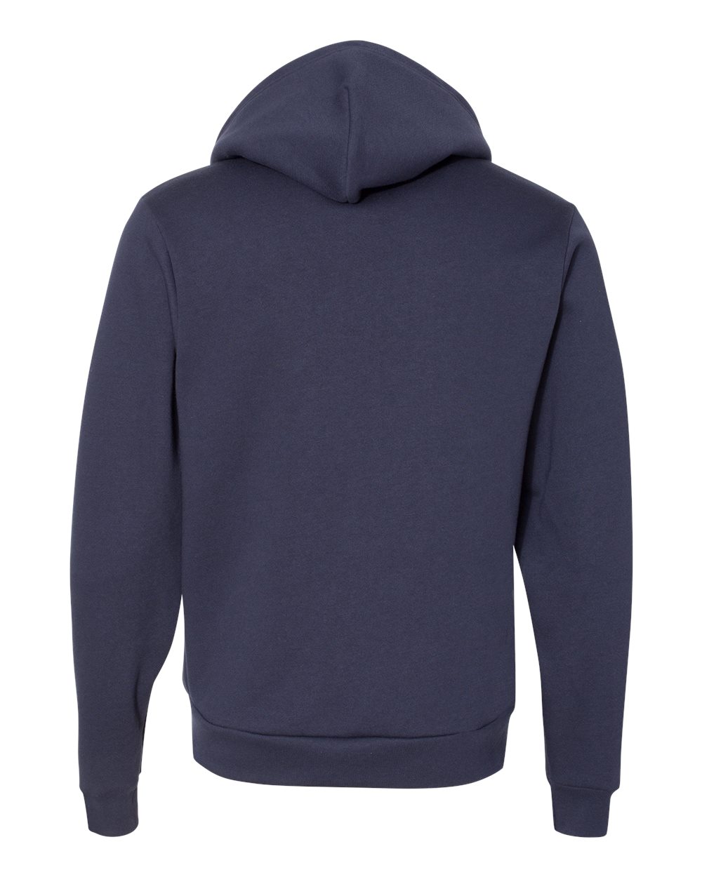 Unisex USA-Made Flex Fleece Full-Zip Hoodie - Back - B00227652 - Navy