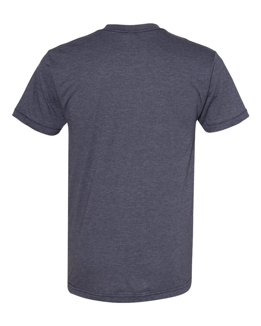 Unisex 50/50 Tee - Back - B00427642 - Heather Navy