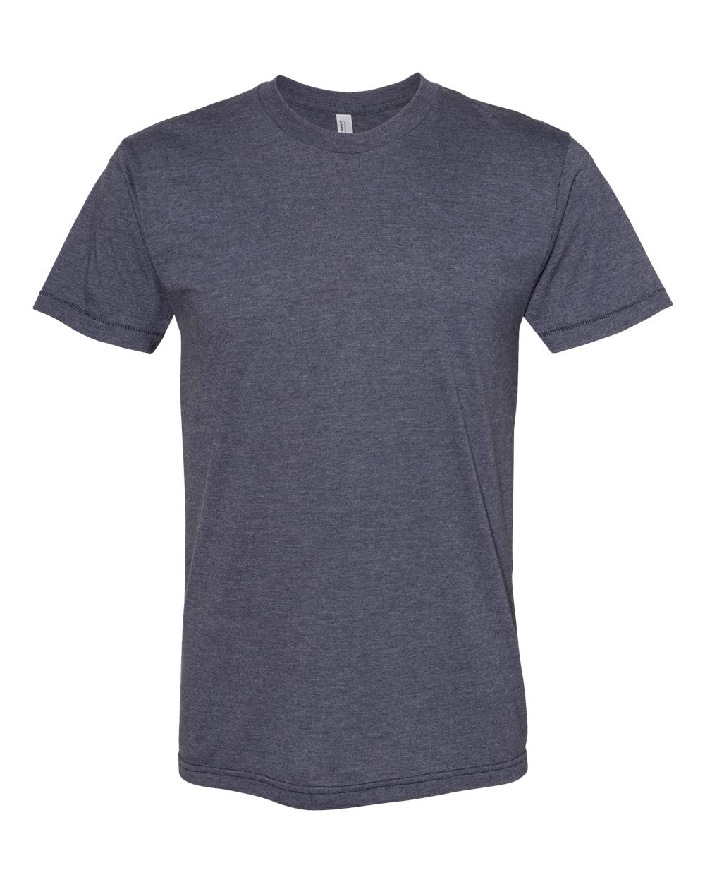 Unisex 50/50 Tee - Front - B00427642 - Heather Navy
